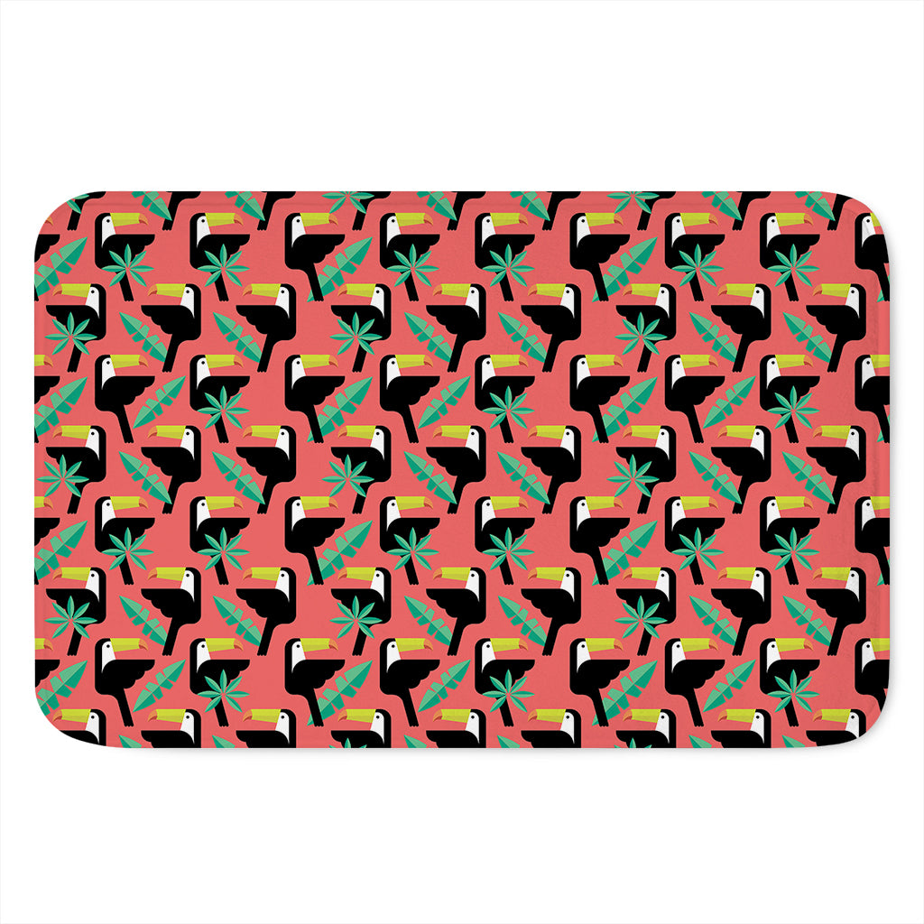 Tropical Toco Toucan Pattern Print Indoor Door Mat