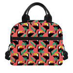 Tropical Toco Toucan Pattern Print Insulated Lunch Bag