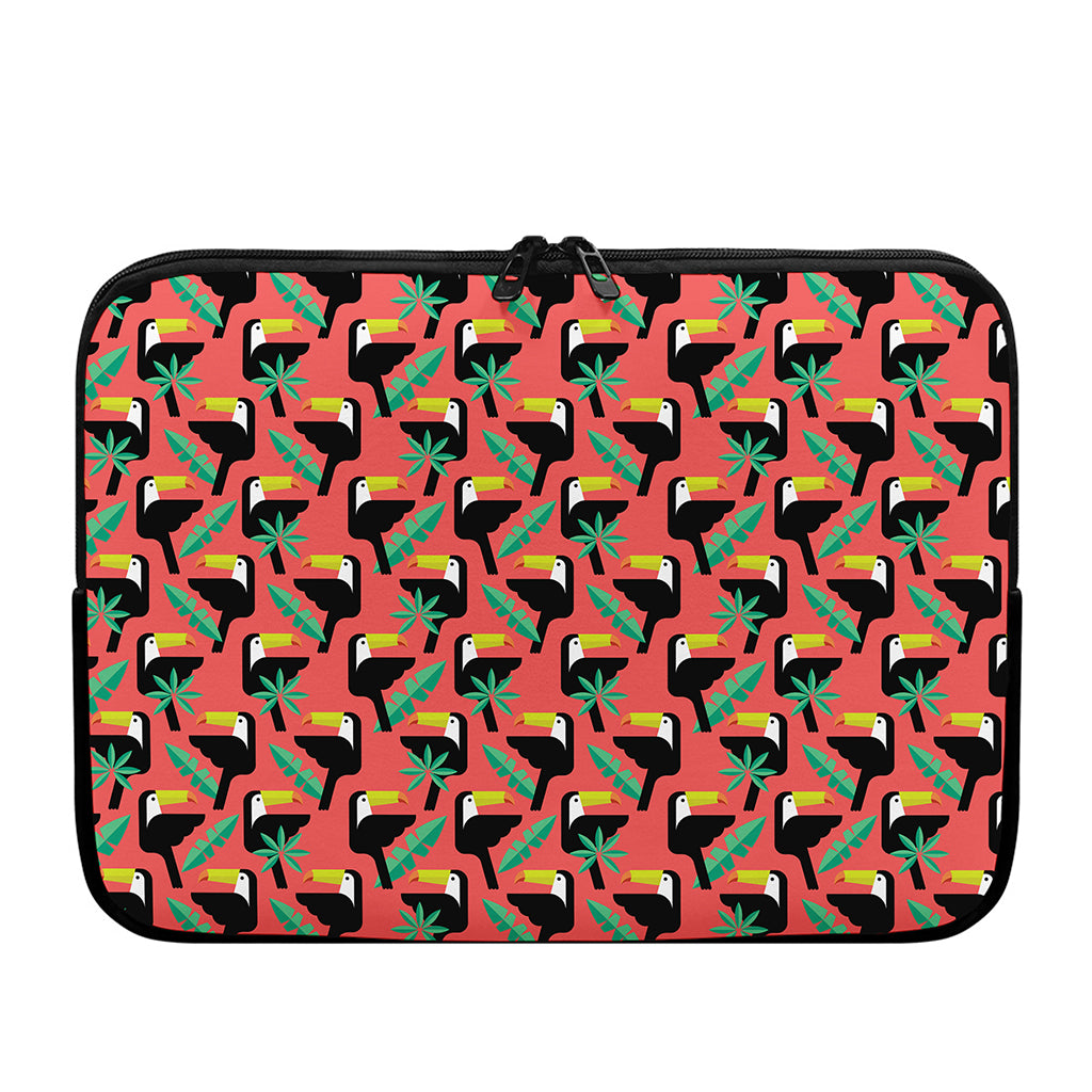 Tropical Toco Toucan Pattern Print Laptop Sleeve