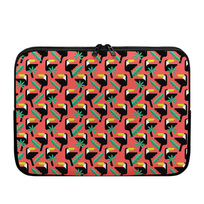 Tropical Toco Toucan Pattern Print Laptop Sleeve