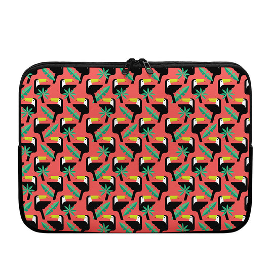 Tropical Toco Toucan Pattern Print Laptop Sleeve