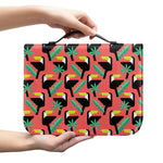 Tropical Toco Toucan Pattern Print Leather Bible Cover