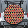 Tropical Toco Toucan Pattern Print Leather Spare Tire Cover