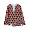 Tropical Toco Toucan Pattern Print Long Sleeve Short Coat