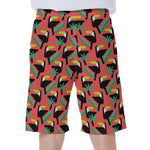 Tropical Toco Toucan Pattern Print Men's Beach Shorts