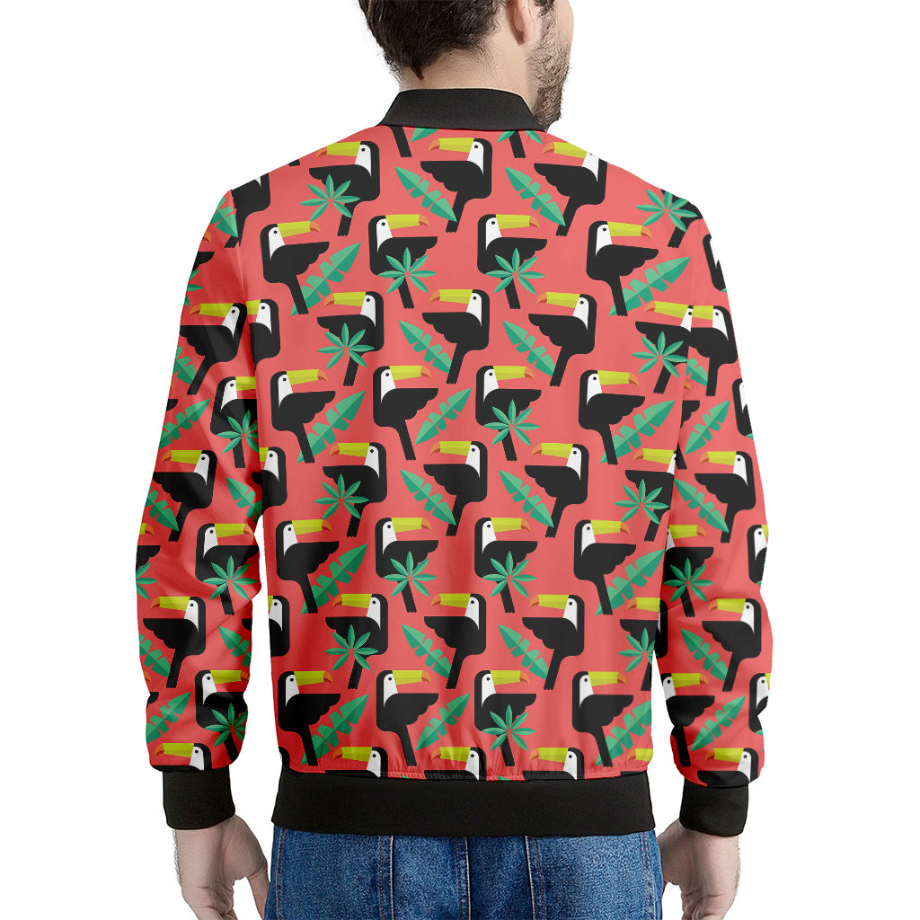 Tropical Toco Toucan Pattern Print Men's Bomber Jacket