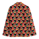 Tropical Toco Toucan Pattern Print Men's Cotton Blazer