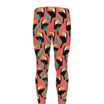 Tropical Toco Toucan Pattern Print Men's leggings