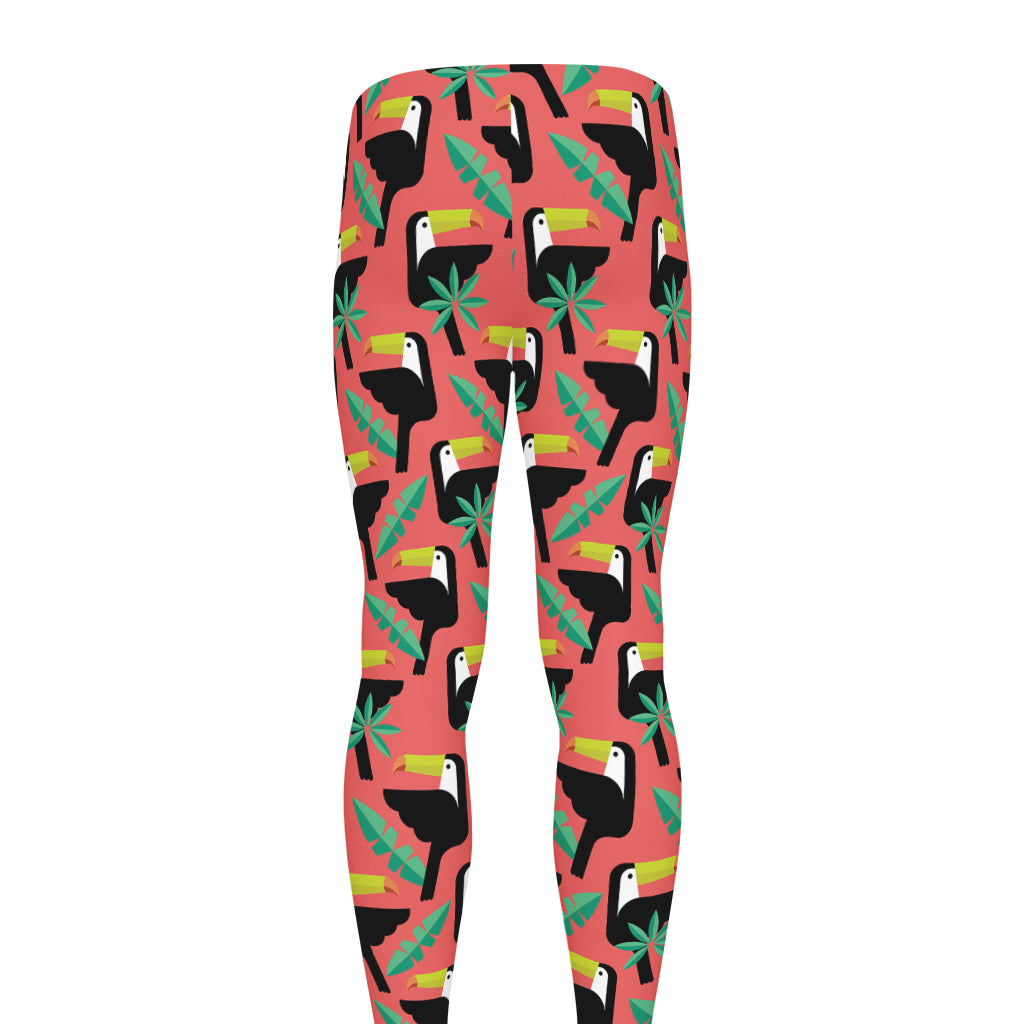 Tropical Toco Toucan Pattern Print Men's leggings