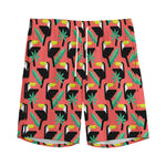 Tropical Toco Toucan Pattern Print Men's Sports Shorts