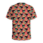 Tropical Toco Toucan Pattern Print Men's Sports T-Shirt