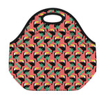 Tropical Toco Toucan Pattern Print Neoprene Lunch Bag