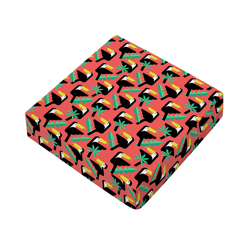 Tropical Toco Toucan Pattern Print Outdoor Seat Cushion Cover