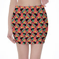 Tropical Toco Toucan Pattern Print Pencil Mini Skirt