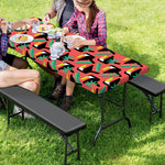 Tropical Toco Toucan Pattern Print Picnic Table Cover