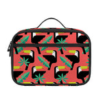 Tropical Toco Toucan Pattern Print Portable Lunch Bag