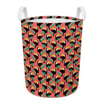 Tropical Toco Toucan Pattern Print Round Laundry Basket