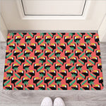 Tropical Toco Toucan Pattern Print Rubber Doormat