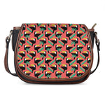 Tropical Toco Toucan Pattern Print Saddle Bag