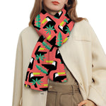 Tropical Toco Toucan Pattern Print Scarf
