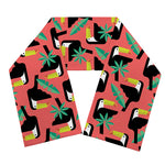 Tropical Toco Toucan Pattern Print Scarf
