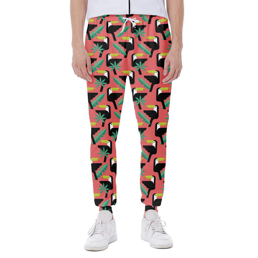 Tropical Toco Toucan Pattern Print Scuba Joggers