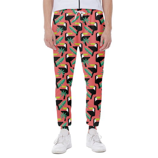 Tropical Toco Toucan Pattern Print Scuba Joggers