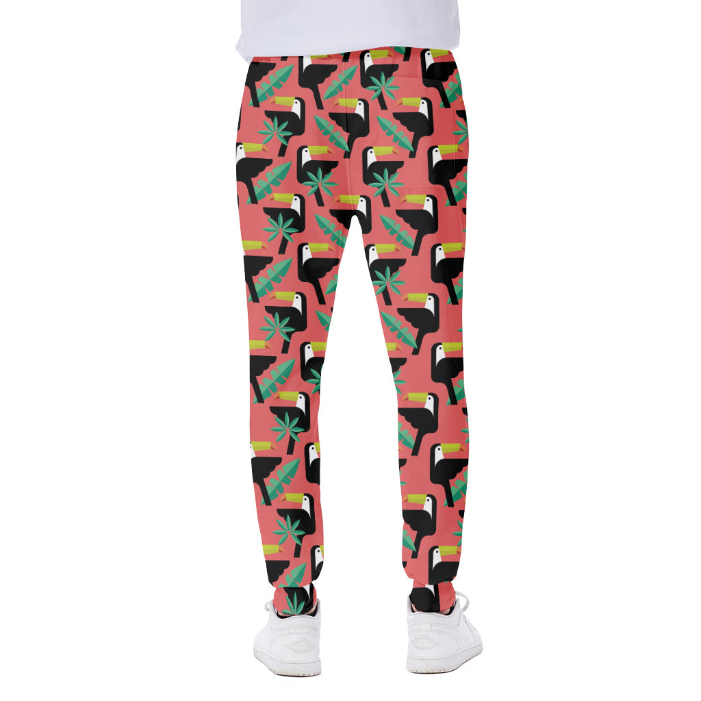 Tropical Toco Toucan Pattern Print Scuba Joggers