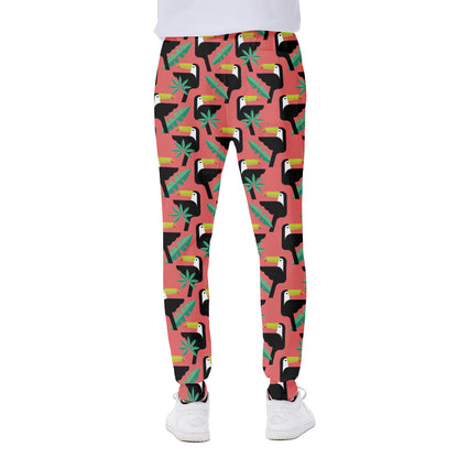 Tropical Toco Toucan Pattern Print Scuba Joggers