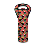 Tropical Toco Toucan Pattern Print Single Neoprene Wine Tote