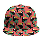 Tropical Toco Toucan Pattern Print Snapback Cap