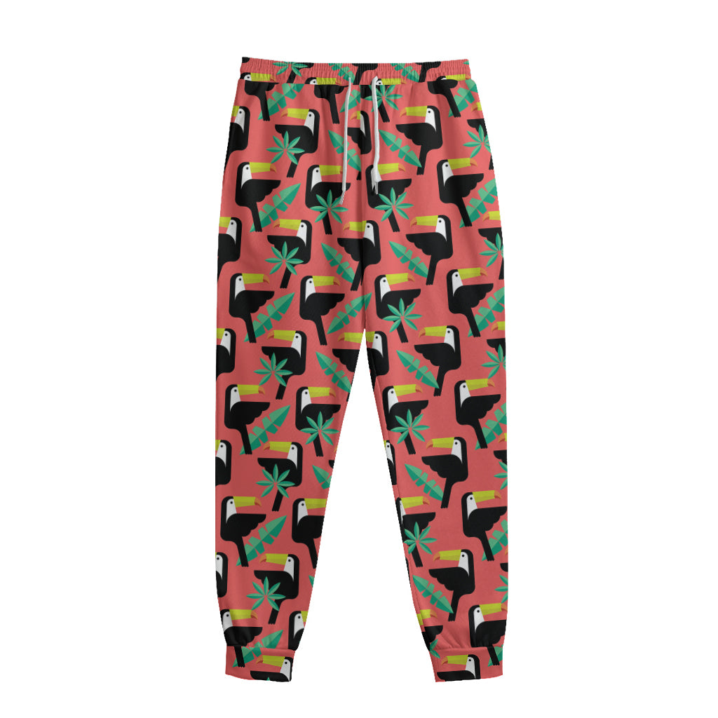 Tropical Toco Toucan Pattern Print Sweatpants