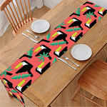 Tropical Toco Toucan Pattern Print Table Runner