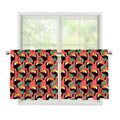 Tropical Toco Toucan Pattern Print Tier Curtains