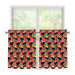 Tropical Toco Toucan Pattern Print Tier Curtains