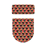 Tropical Toco Toucan Pattern Print Toilet Lid And Tank Cover Set