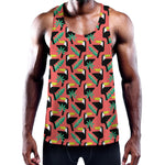 Tropical Toco Toucan Pattern Print Training Tank Top