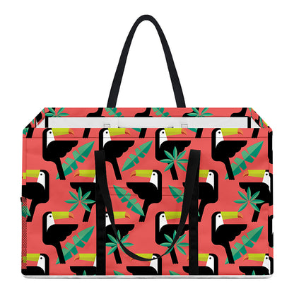 Tropical Toco Toucan Pattern Print Utility Tote Bag