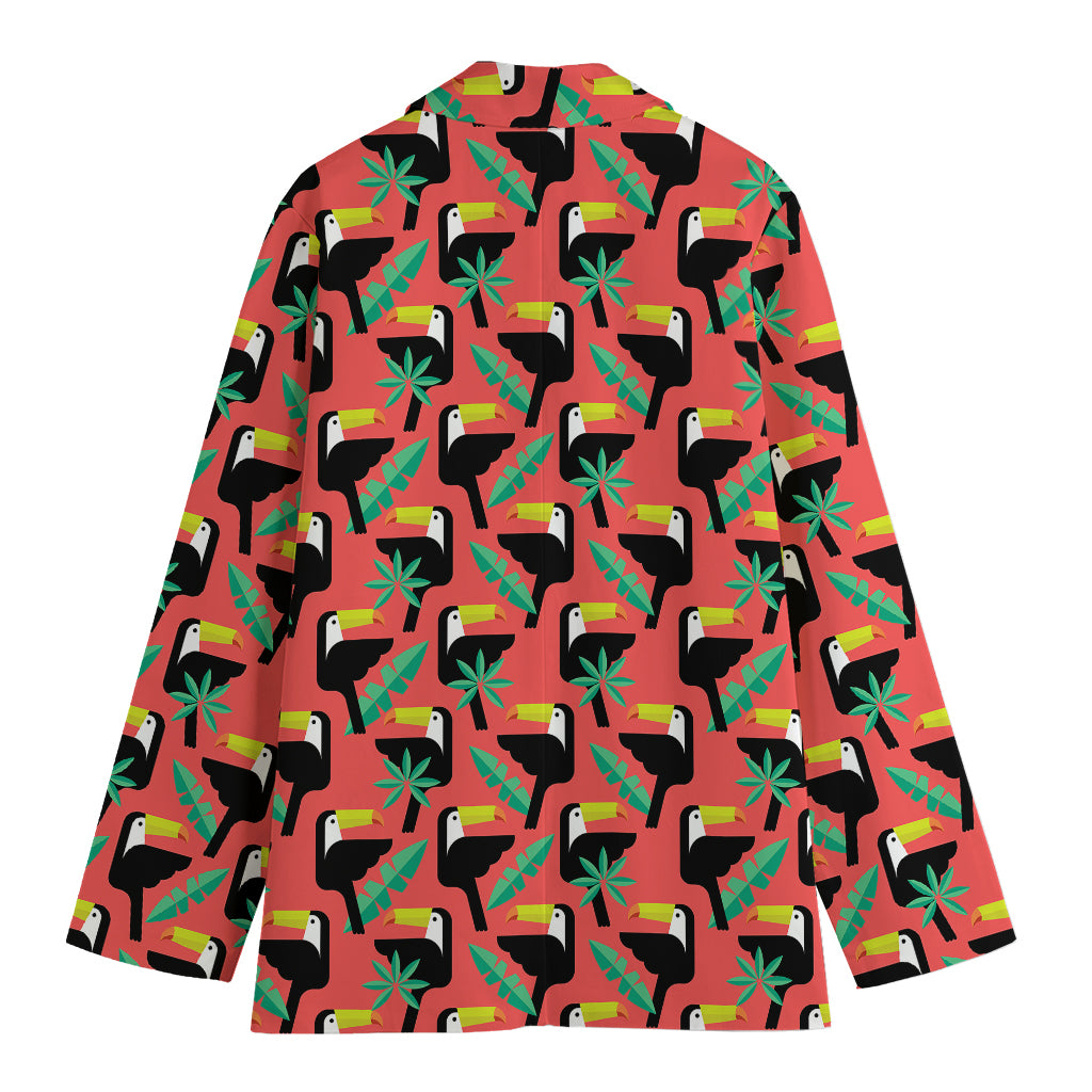 Tropical Toco Toucan Pattern Print Women's Blazer