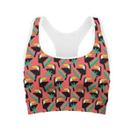 Tropical Toco Toucan Pattern Print Women's Sports Bra