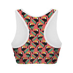 Tropical Toco Toucan Pattern Print Women's Sports Bra