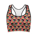 Tropical Toco Toucan Pattern Print Women's Sports Bra