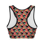 Tropical Toco Toucan Pattern Print Women's Sports Bra