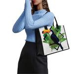 Tropical Toco Toucan Print Canvas Tote Bag