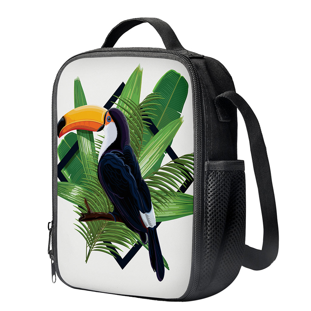 Tropical Toco Toucan Print Crossbody Lunch Bag