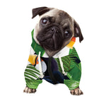Tropical Toco Toucan Print Dog Zip Up Hoodie