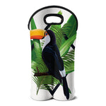Tropical Toco Toucan Print Double Neoprene Wine Tote