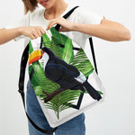 Tropical Toco Toucan Print Drawstring Backpack