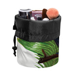 Tropical Toco Toucan Print Drawstring Makeup Bag