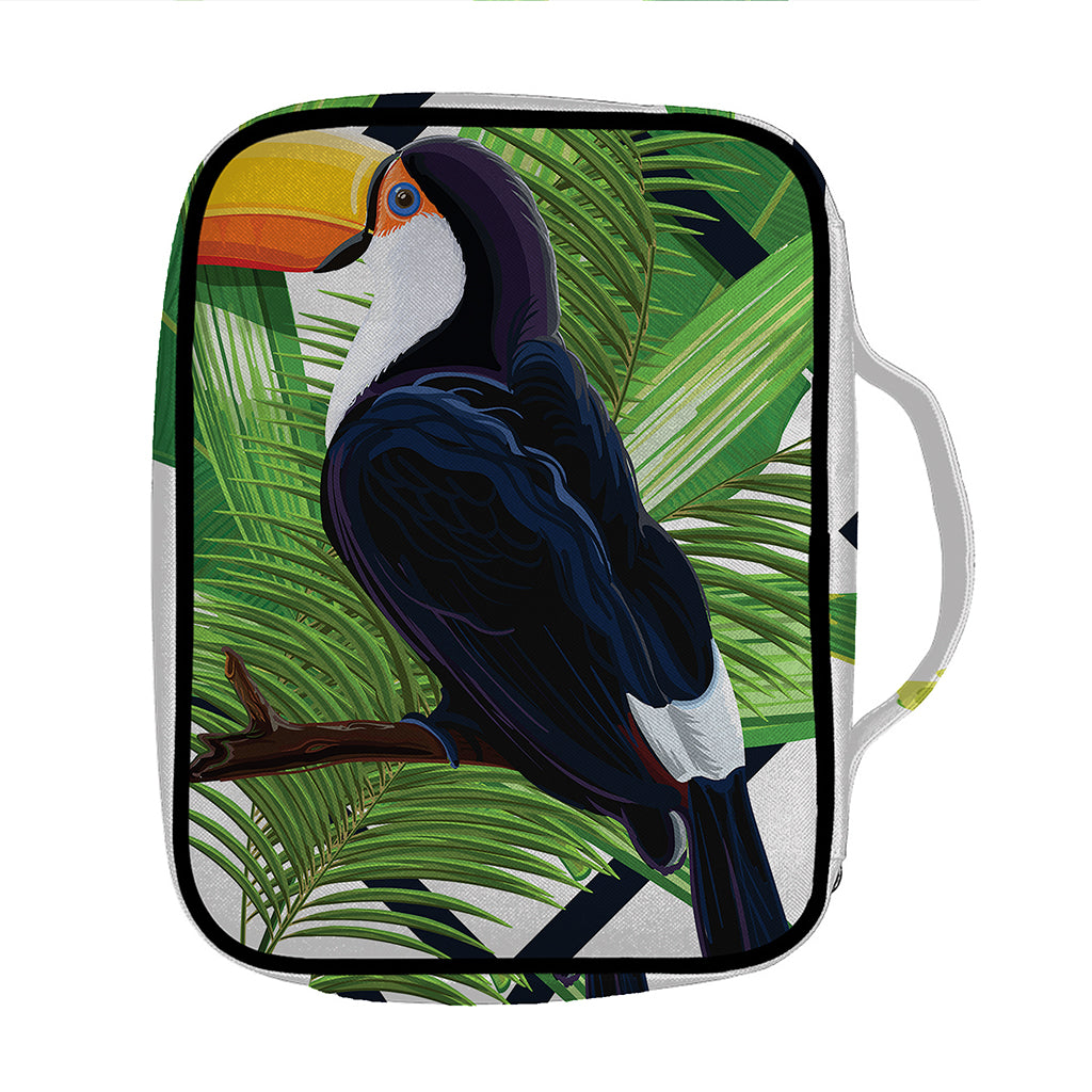 Tropical Toco Toucan Print Front Pocket Bible Bag